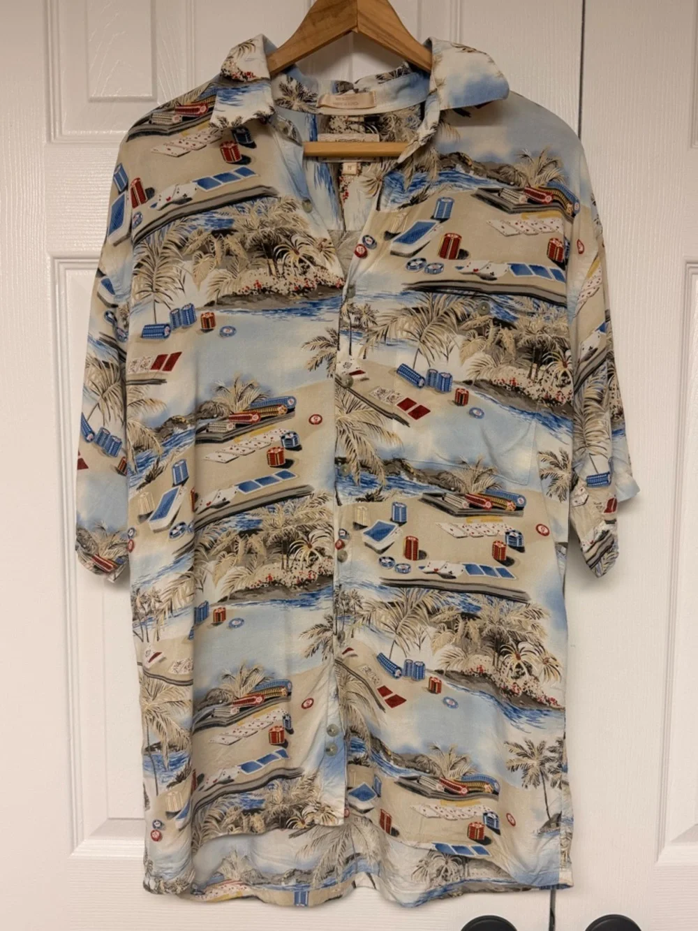 Vintage Campia Rayon Camp Shirt Men M Short Sleeve Hawaiian Resort Wear 90s Y2K‎